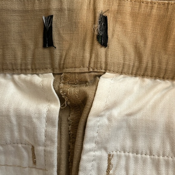 Talbots tan linen high waisted shorts with belt waist is 16” no size tag NWOT - Picture 5 of 5